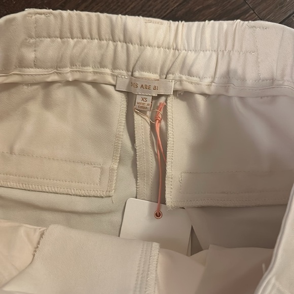 Skies Are Blue Pleated Front High Rise Wide Leg Cream Neutral Trousers - Picture 13 of 16